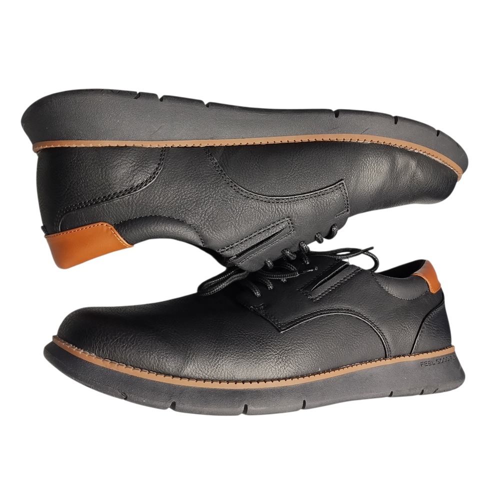 Dr. Scholl's Synergy Oxford Shoes Mens 12M Black Synthetic Almond Toe J3541S1001